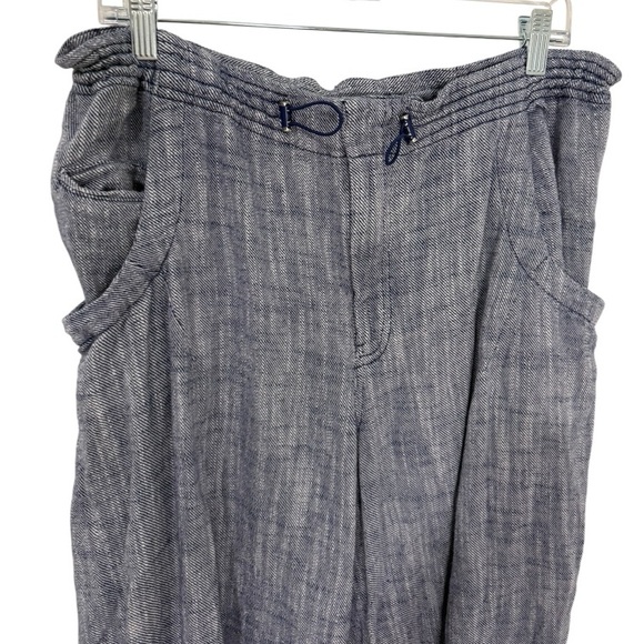 EUC Anthropologie Pilcro Slub Twill Parachute Pants Iris Blue Oversized Jogger M - Picture 4 of 6